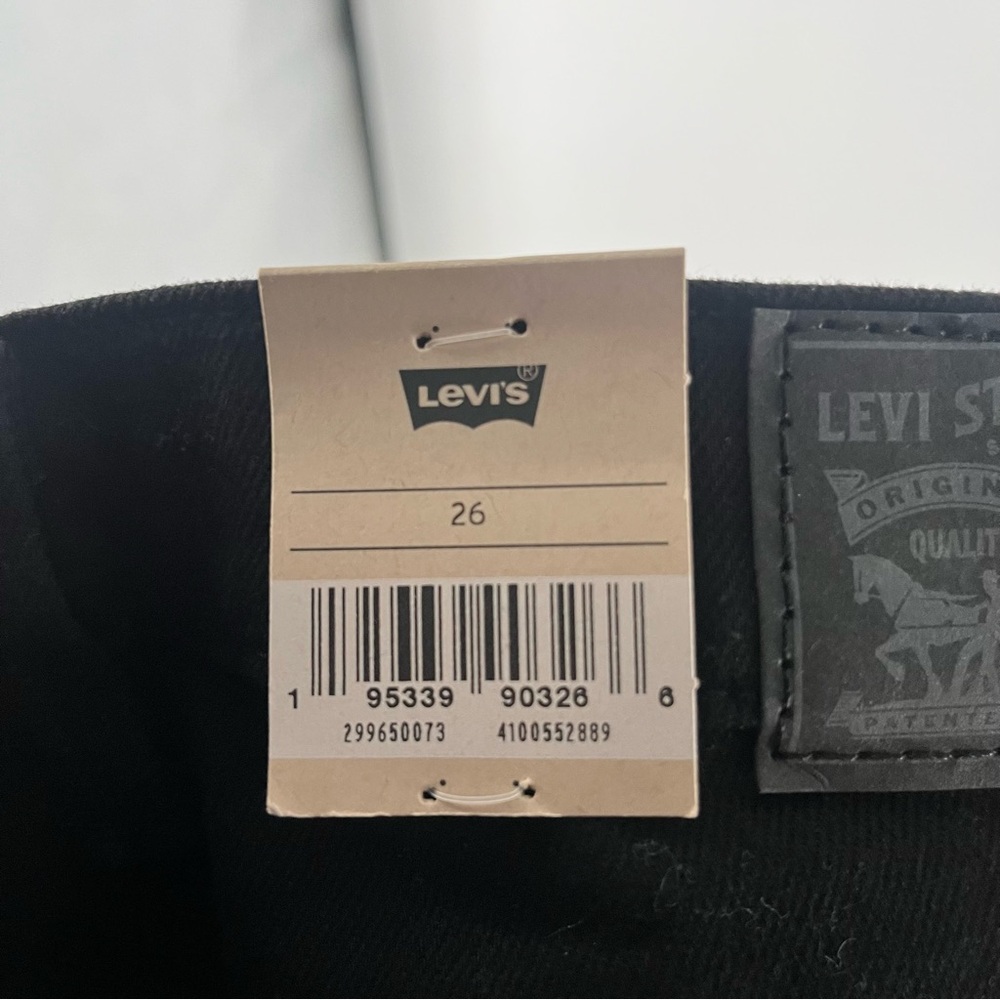 Levi's Mid-Length Shorts Mid Rise Black Denim Shorts 26 - Picture 9 of 11